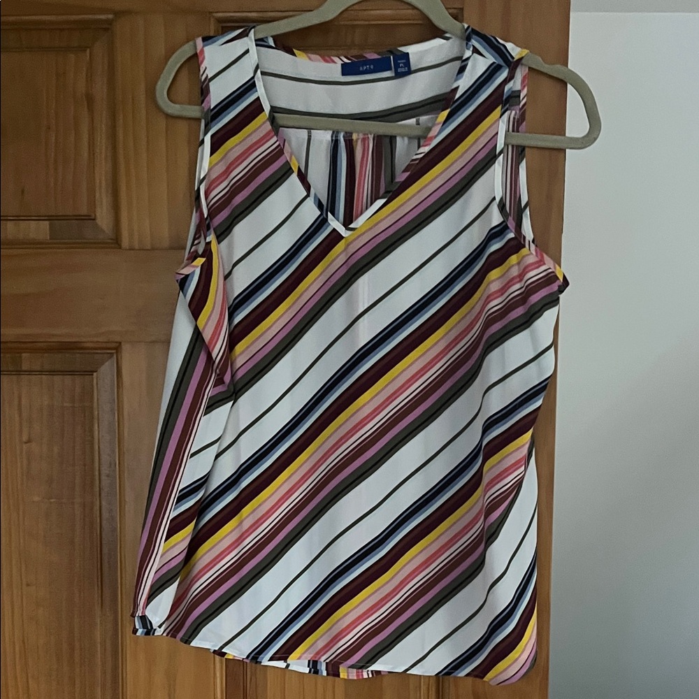 Apt. 9 Multicolor Striped Tank Top